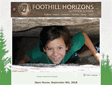 Tablet Screenshot of foothillhorizons.com